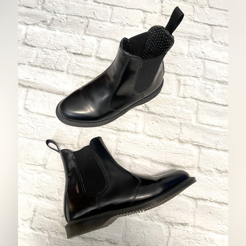Dr. Martens Black Leather Chelsea Ankle Boots